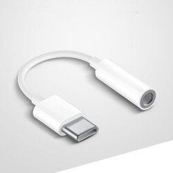 USB-C / Type-C to Earphone Headphone Jack Adapter Dongle (White) USB-C / Type-C to Earphone Headphone Jack Adapter Dongle (White)